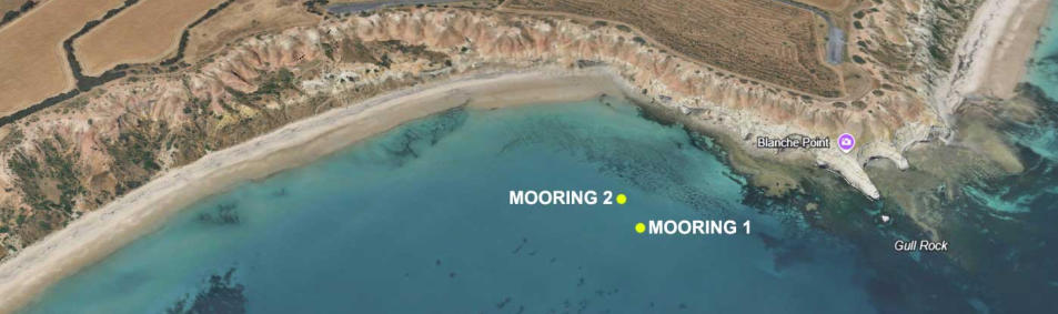 Maslin Beach moorings