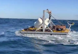 GYC Barge heading for mooring deployment